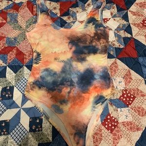 Tie dye body suit